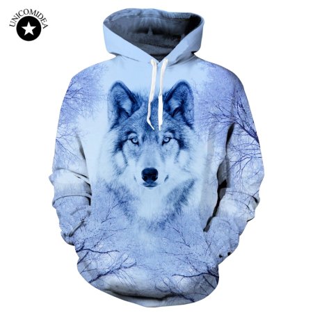 Мужская толстовка 3d Wolf XS