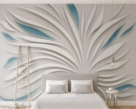 Панно в интерьере спальни