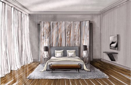 Скетч спальни