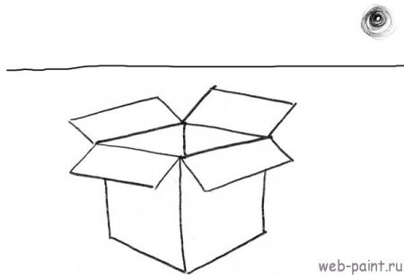 Коробочка рисунок карандашом