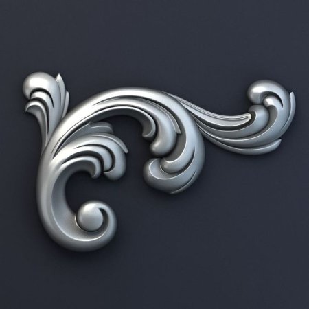 Декоративными элементами – акантами