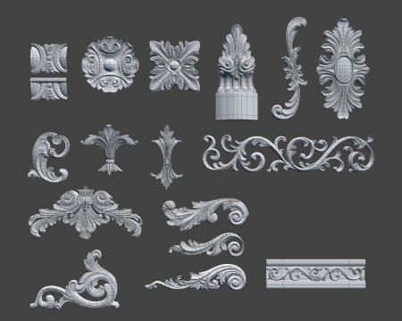 Лепнина Zbrush