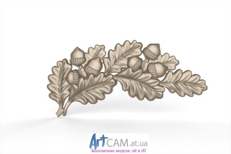 Дубовые листья орнамент