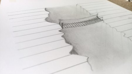 Мост нарисованный 3д