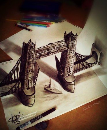 Мост 3д рисунок