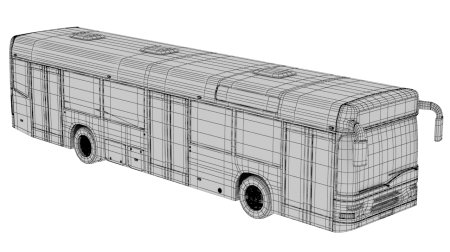 Автобус ЛИАЗ 3d модель
