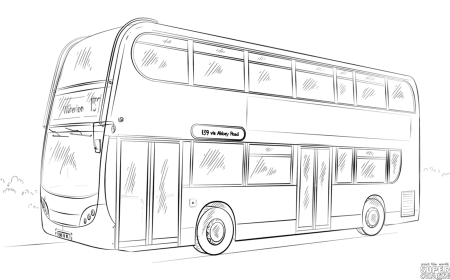 Раскраска автобус