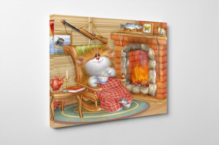 Камин рисунок