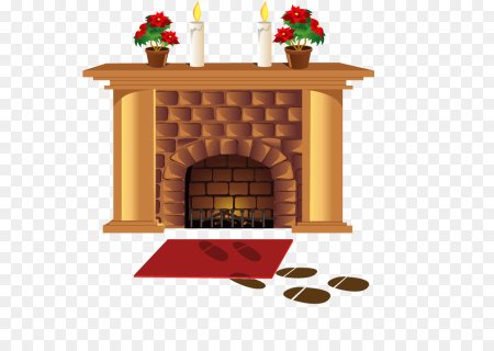 Старый камин вектор