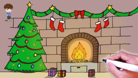 Рождественский камин