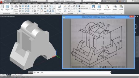 AUTOCAD model 3d чертеж