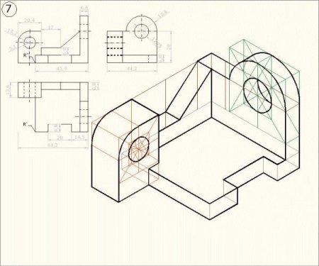 Инженерная Графика задание по 3d Автокад