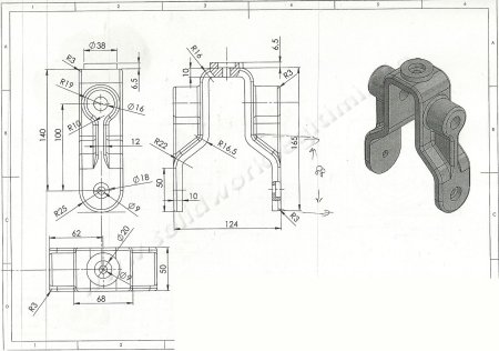 Чертеж детали в solidworks