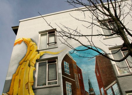 Рисование на стенах домов