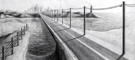 Зарисовки пейзажа линейная перспектива