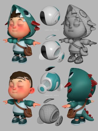 Стилизованные персонажи 3d