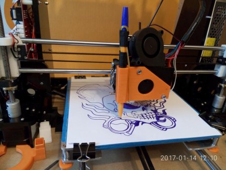 Рисование на 3д принтере