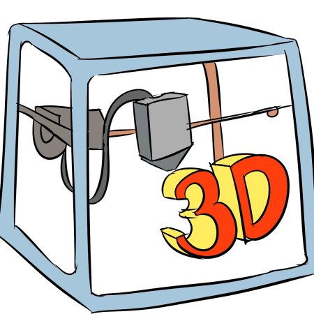 Иллюстрация 3 д принтера