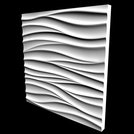 Гипсовая 3д панель Сиам