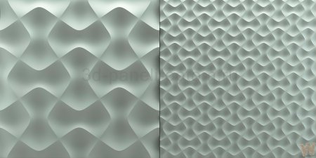 Гипсовая 3д панель Сиам