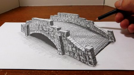 Объемный замок рисунок