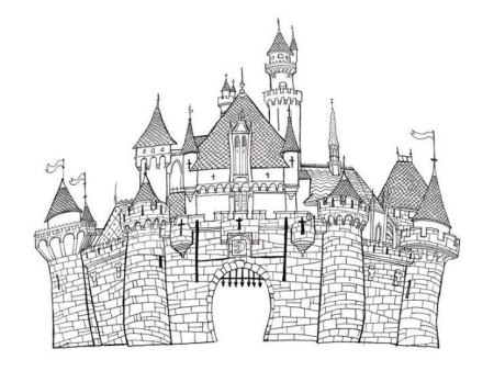 Контур средневекового замка