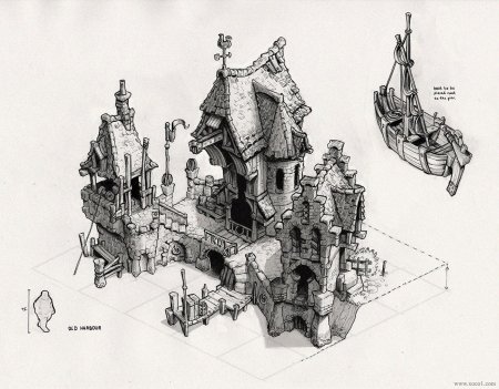 Фэнтези архитектура детали