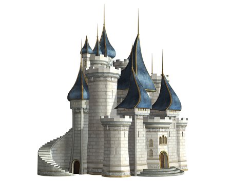 Дворец на прозрачном фоне