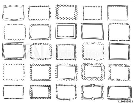 Нарисованные рамки для фотографий