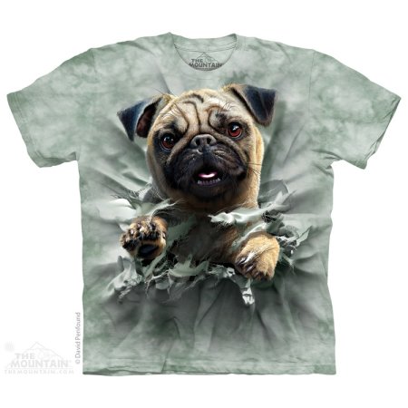 The Mountain футболка с мопсом