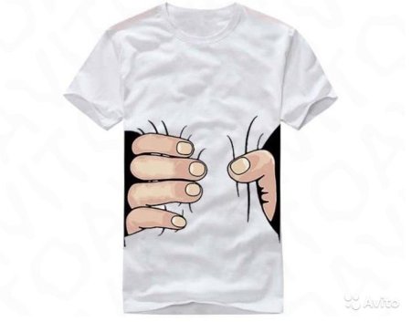 Футболка с изображением рук