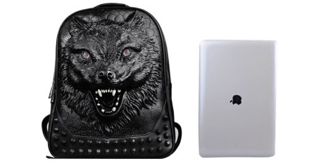 Рюкзак с волчьей мордой