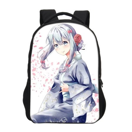 Аниме девочка с рюкзаком
