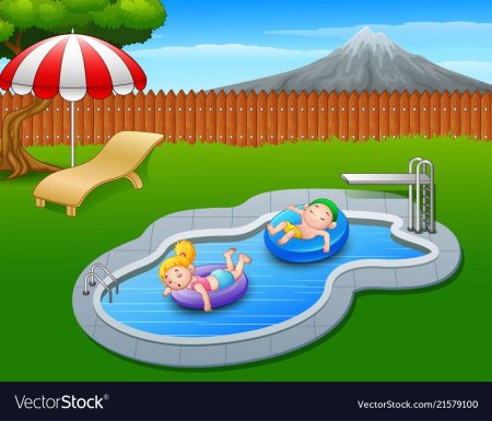 Надувной бассейн вектор