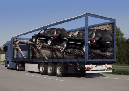 Реклама на грузовых автомобилях