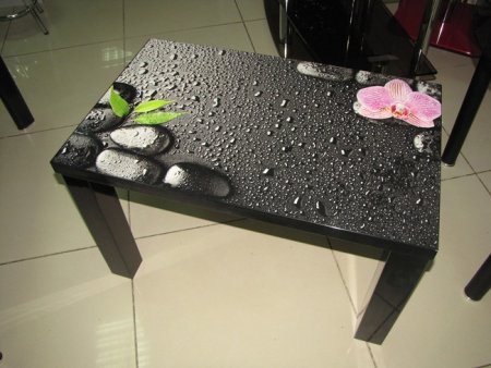 Журнальный столик с фотопечатью