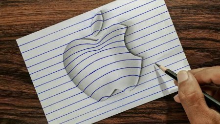 Объёмное рисование карандашом