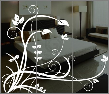 3d лазерные витиеватые рисунки на зеркале