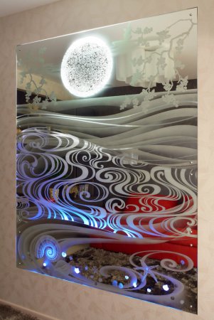 Панно из стекла на стену