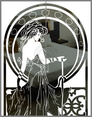 Вытравливание рисунка на зеркало