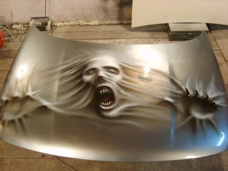 Аэрография на капот