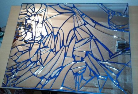 Панно из кусочков зеркала