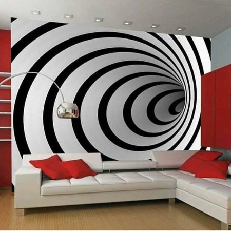 Геометрические иллюзии в интерьере