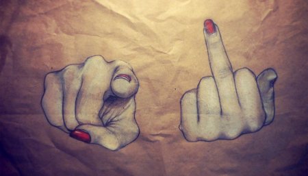 Человечек с пальцем