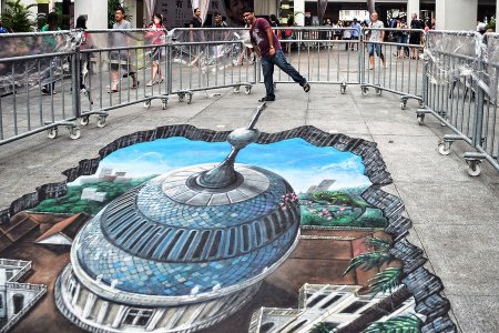 Уличные 3d-рисунки Николая Арндта
