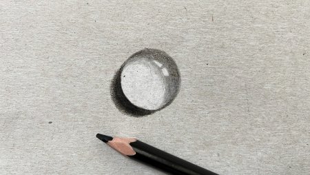 Капля воды карандашом 3д