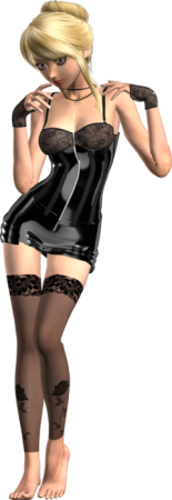 3д девушки вид спереди