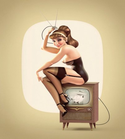 Рисованные девушки смешные