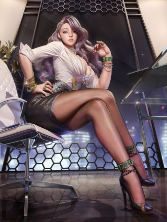 Девушка в колготках арт