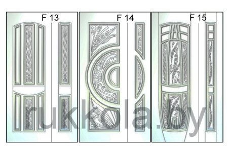 Узорная фрезеровка на двери